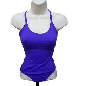Eurotard Small Leotard Blue Tank Ladies Sleeveless Ballet Dance Stretch S